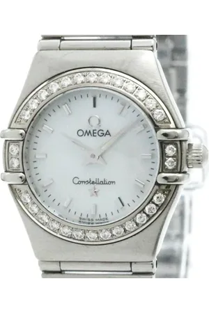 Omega Pre-owned, Kobieta, Biały, ONE SIZE, Pre-owned Stainless Steel watches