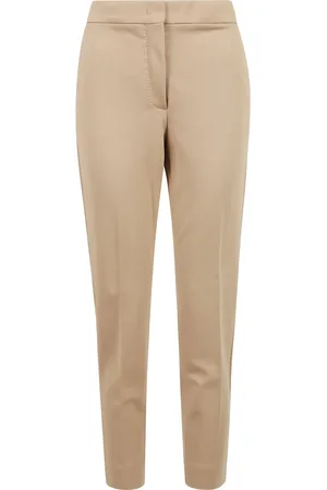 Max Mara Spodnie, Kobieta, Beżowy, 2XL, Spodnie Slim Cropped Pegno Jersey