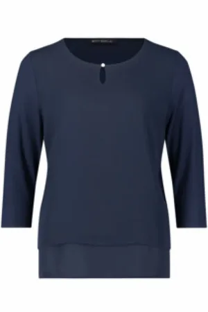 Betty Barclay Koszulki, Kobieta, Niebieski, L, Koszula z krótkim rękawem - Stylowy design