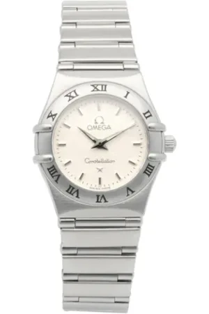 Omega Pre-owned, Kobieta, Biały, ONE SIZE, Pre-owned Fabric watches