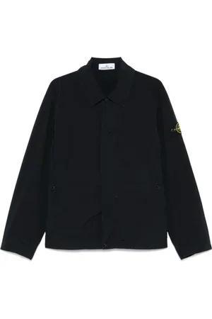 Stone Island Kurtki, Mężczyzna, Niebieski, L, Poliester, Elegancka Odzież Męska Kurtki