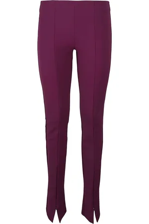 Sportmax Spodnie, Kobieta, Fioletowy, XS, Nylon, Spodnie Torre