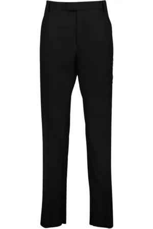 Alexander McQueen Spodnie, Mężczyzna, Czarny, M, Nylon, Spodnie Proste Nogi