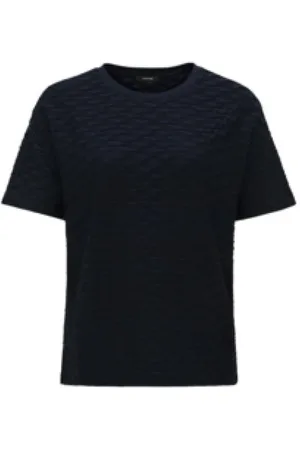 Opus Koszulki, Kobieta, Niebieski, L, Sellona Kwitnący Stylowy Model