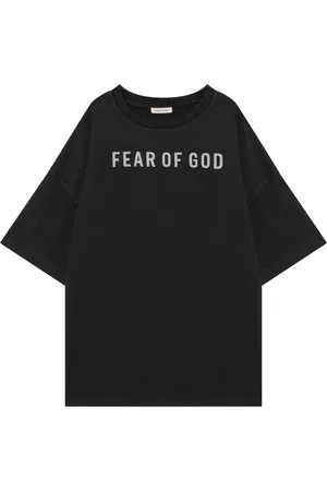 FEAR OF GOD Koszulki, Mężczyzna, Czarny, L, Krótki rękaw koszulka z okrągłym dekoltem