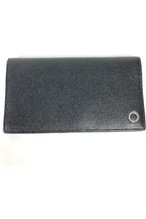 Bvlgari Pre-owned, Kobieta, Czarny, ONE SIZE, Skóra, Pre-owned skórzane portfele