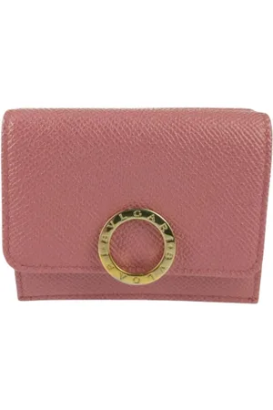 Bvlgari Pre-owned, Kobieta, Różowy, ONE SIZE, Skóra, Pre-owned skórzane portfele