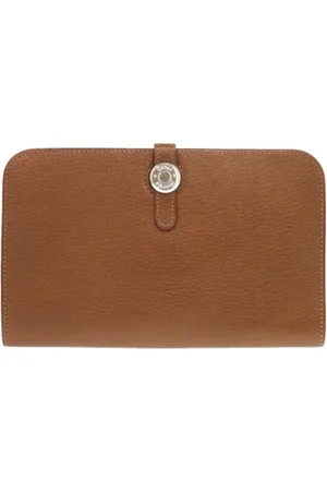 Hermès Pre-owned, Kobieta, brązowy, ONE SIZE, Skóra, Pre-owned skórzane portfele
