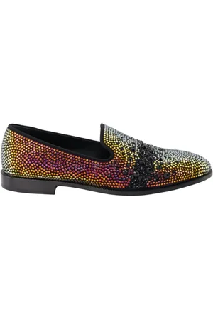 Giuseppe Zanotti Buty, Mężczyzna, Wielobarwność, 45 EU, Mokasynyy z kryształami