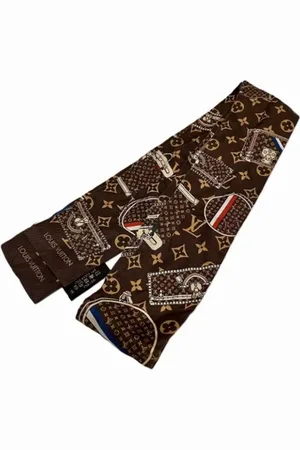 LOUIS VUITTON Pre-owned, Kobieta, brązowy, ONE SIZE, Pre-owned Silk scarves