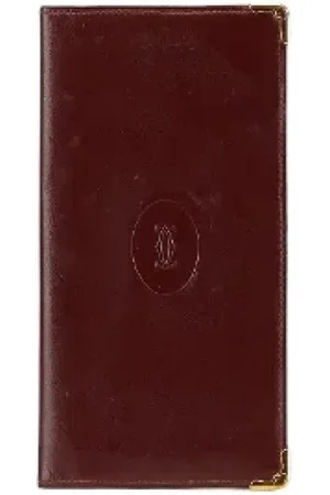Cartier Pre-owned, Kobieta, Czerwony, ONE SIZE, Skóra, Pre-owned skórzane portfele