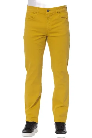 Trussardi Jeansy, Mężczyzna, Żółty, W31, Eleganckie Ponadczasowe Spodnie Męskie