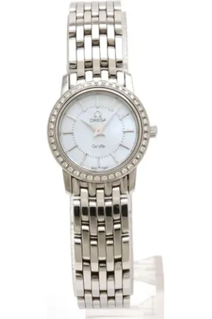 Omega Pre-owned, Kobieta, Biały, ONE SIZE, Pre-owned Stainless Steel watches