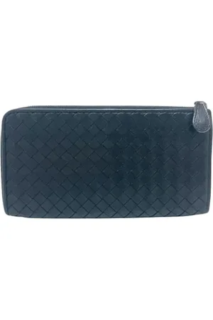 Bottega Veneta Pre-owned, Kobieta, Czarny, ONE SIZE, Skóra, Pre-owned skórzane portfele