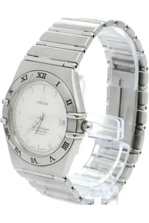 Omega Pre-owned, Mężczyzna, Szary, ONE SIZE, Pre-owned Stainless Steel watches