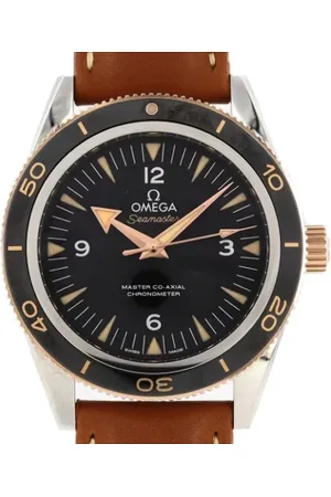 Omega Pre-owned, Mężczyzna, Czarny, ONE SIZE, Pre-owned Stainless Steel watches