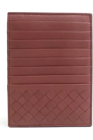 Bottega Veneta Pre-owned, Kobieta, brązowy, ONE SIZE, Skóra, Pre-owned skórzane portfele