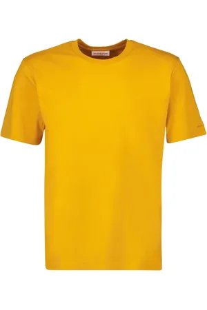 Orlebar Brown Koszulki, Mężczyzna, Pomarańczowy, L, Pomarańczowy Bawełniany T-shirt Standardowy Model