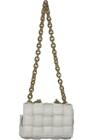 Bottega Veneta Pre-owned, Kobieta, Biały, ONE SIZE, Skóra, Pre-owned skórzane torby na ramię