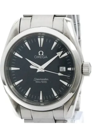 Omega Pre-owned, Mężczyzna, Niebieski, ONE SIZE, Pre-owned Stainless Steel watches