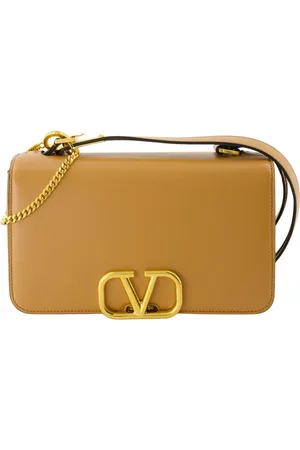 VALENTINO GARAVANI Torebki, Kobieta, brązowy, ONE SIZE, Skóra, Torebka na ramię VLogo Signature