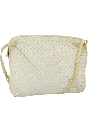 Bottega Veneta Pre-owned, Kobieta, Biały, ONE SIZE, Skóra, Pre-owned skórzane torby na ramię