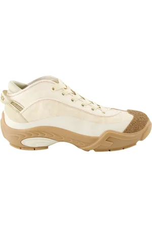 Fendi Buty, Mężczyzna, Beżowy, 41 EU, Dwukolorowe Buty Na Sznurowadła Korkowy Nosek