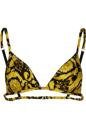 VERSACE Bielizna, Kobieta, Wielobarwność, L, Barocco Jedwabny Biustonosz Trojkatny