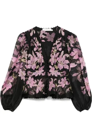 ZIMMERMANN Bluzki, Kobieta, Czarny, S, Czarny Top dla Kobiet
