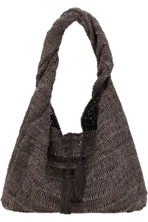 P.A.R.O.S.H. Torebki, Kobieta, brązowy, ONE SIZE, Plecak na ramię z tassels