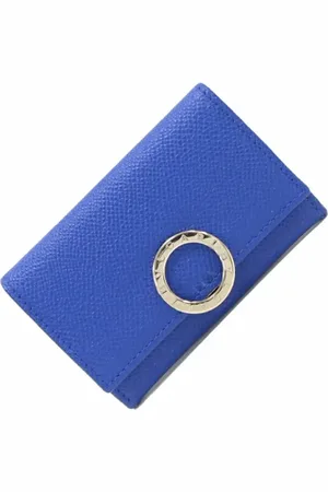 Bvlgari Pre-owned, unisex, Niebieski, ONE SIZE, Skóra, Pre-owned skórzane portfele