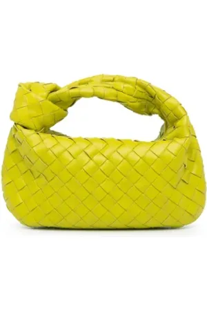 Bottega Veneta Pre-owned, Kobieta, Żółty, ONE SIZE, Skóra, Pre-owned Skórzane torebki