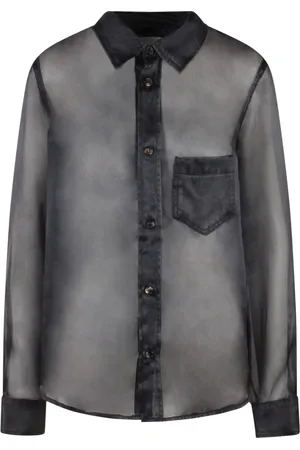 haikure Bluzki, Kobieta, Czarny, M, Denim, Koszula z Denimu i Jedwabiu