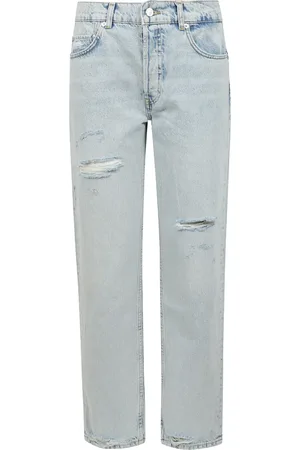 ANINE BING Jeansy, Kobieta, Niebieski, W27, Denim, Niebieskie Kate Straight Leg Jeansy