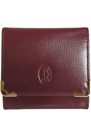 Cartier Pre-owned, Kobieta, Czerwony, ONE SIZE, Skóra, Pre-owned skórzane portfele