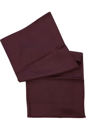 Salvatore Ferragamo Akcesoria, Kobieta, brązowy, ONE SIZE, Elegancki Szal z Logo i Frędzlami