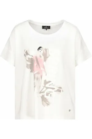 monari Koszulki, Kobieta, Biały, S, Stylowy T-shirt