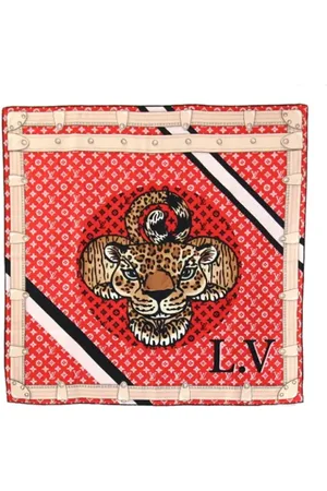 LOUIS VUITTON Pre-owned, Kobieta, Czerwony, ONE SIZE, Pre-owned Silk scarves