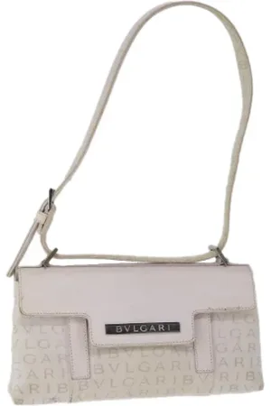 Bvlgari Pre-owned, Kobieta, Beżowy, ONE SIZE, Pre-owned Canvas shoulder-bags