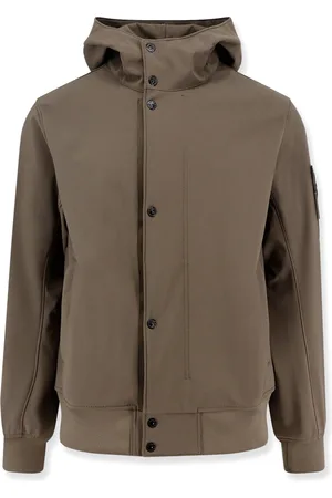 Stone Island Kurtki, Mężczyzna, Zielony, M, Zielona Kurtka Bomber Stylowy Fason