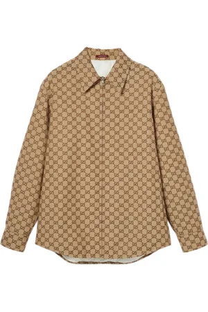 Gucci Kurtki, Mężczyzna, brązowy, M, Brązowa Kurtka Stylowy Dodatek Do Garderoby