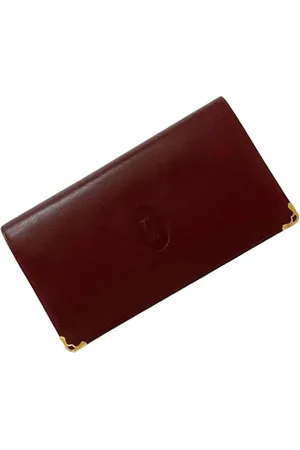 Cartier Pre-owned, Kobieta, Czerwony, ONE SIZE, Skóra, Pre-owned skórzane portfele