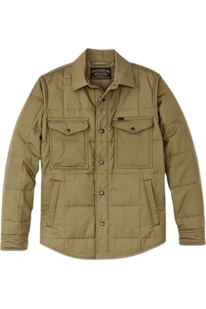 Filson Kurtki, Mężczyzna, Zielony, L, Oliwkowa Pikowana Kurtka Aw 23