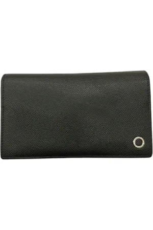 Bvlgari Pre-owned, Mężczyzna, Czarny, ONE SIZE, Skóra, Pre-owned skórzane portfele