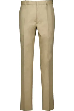 Alexander McQueen Spodnie, Mężczyzna, Beżowy, S, Proste Spodnie Chino