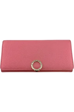 Bvlgari Pre-owned, Kobieta, Różowy, ONE SIZE, Skóra, Pre-owned skórzane portfele