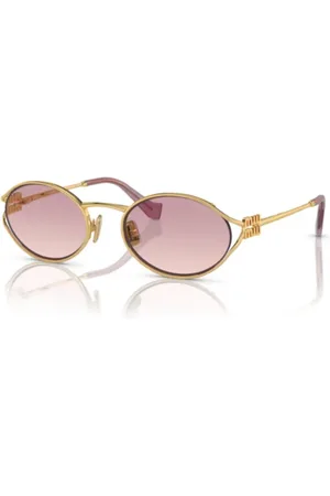 Miu Miu Akcesoria, unisex, Żółty, ONE SIZE, Eleganckie okulary przeciwsłoneczne dla twojego stylu