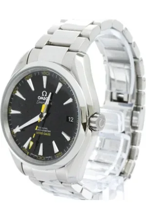 Omega Pre-owned, Mężczyzna, Czarny, ONE SIZE, Pre-owned Stainless Steel watches