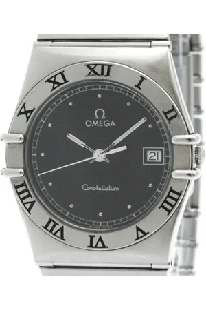 Omega Pre-owned, Mężczyzna, Czarny, ONE SIZE, Pre-owned Stainless Steel watches