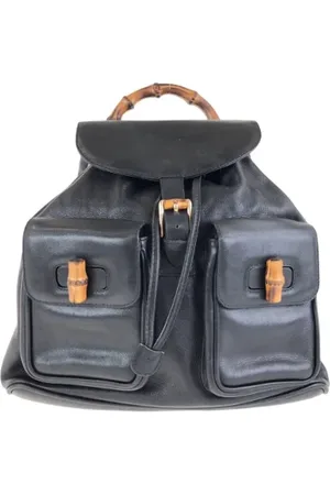 Gucci Pre-owned, Kobieta, Czarny, ONE SIZE, Skóra, Pre-owned Skórzane torebki